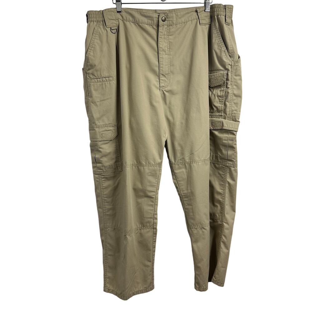 5.11 Tactical Series Mens 44x30 Cargo Pants Khaki Tan Ripstop Style 74273‎ Work